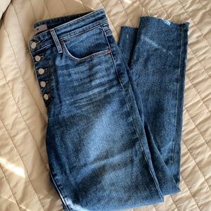 Joe’s jeans ankle crop button fly jeans